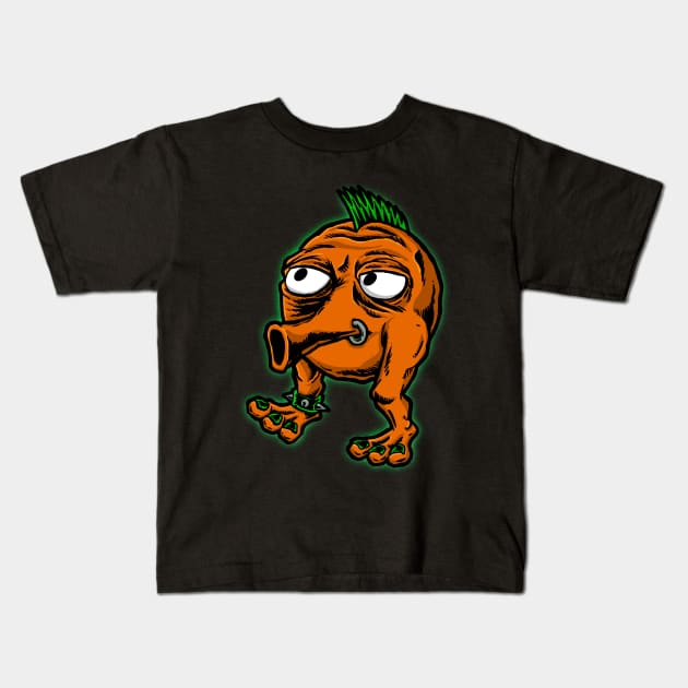 Orange Punk Kids T-Shirt by Spevna